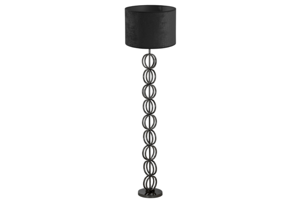 Vloerlamp Rings - incl. lampenkap | Black
