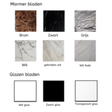 Eettafel Polo Zwart Marmer 160 x 90 cm