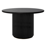 Eettafel Campton - Visgraat Zwart - Ø130 cm