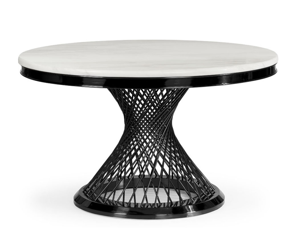 Eettafel Bentey rond 130 Ø - Zwart