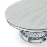 Salontafel Bentey rond 100 Ø - Zilver