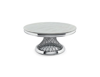 Salontafel Bentey rond 100 Ø - Zilver
