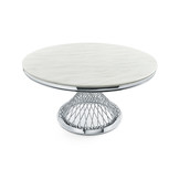Eettafel Bentey rond 130 Ø - Zilver