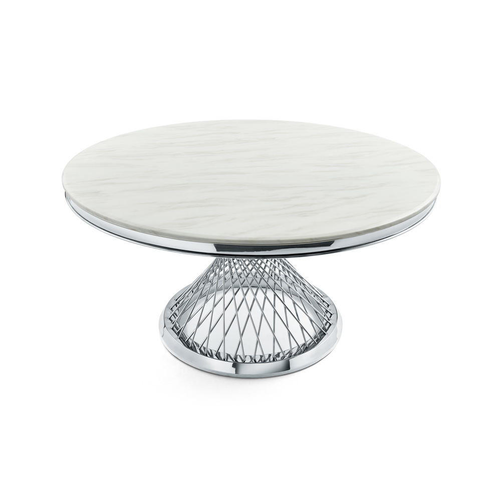 Eettafel Bentey rond 130 Ø - Zilver