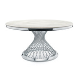 Eettafel Bentey rond 130 Ø - Zilver