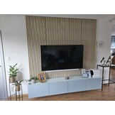 Akupanel | Akoestische Wandpanelen Licht Eiken | 280 x 60 cm