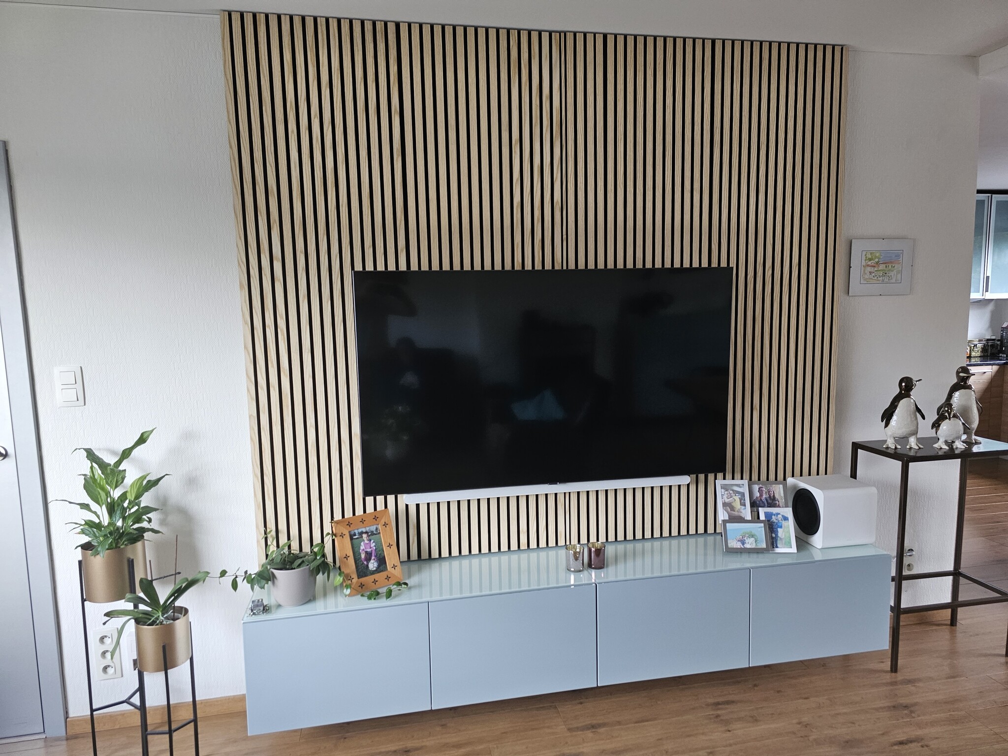 Akupanel | Akoestische Wandpanelen Licht Eiken | 280 x 60 cm