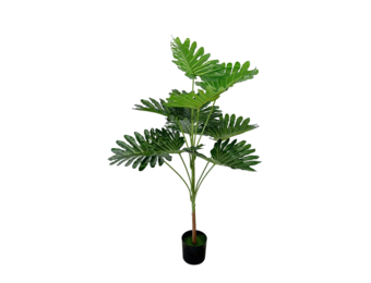 Groene Monstera/gatenplant kunstplant 100 cm