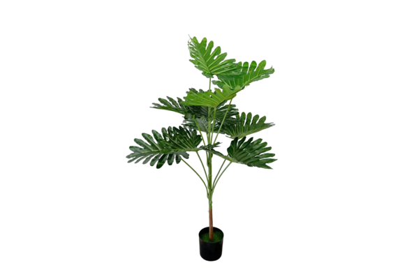 Groene Monstera/gatenplant kunstplant 100 cm