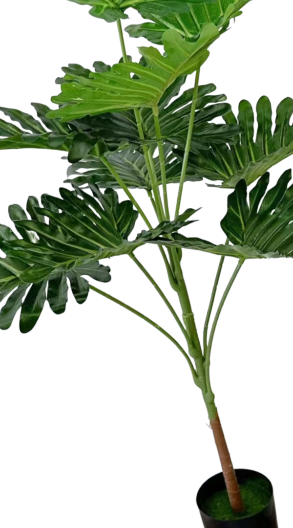 Groene Monstera/gatenplant kunstplant 100 cm