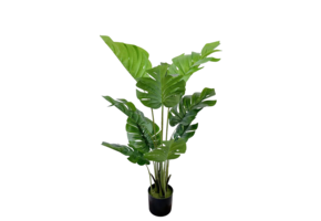 Groene Monstera/gatenplant kunstplant 120 cm
