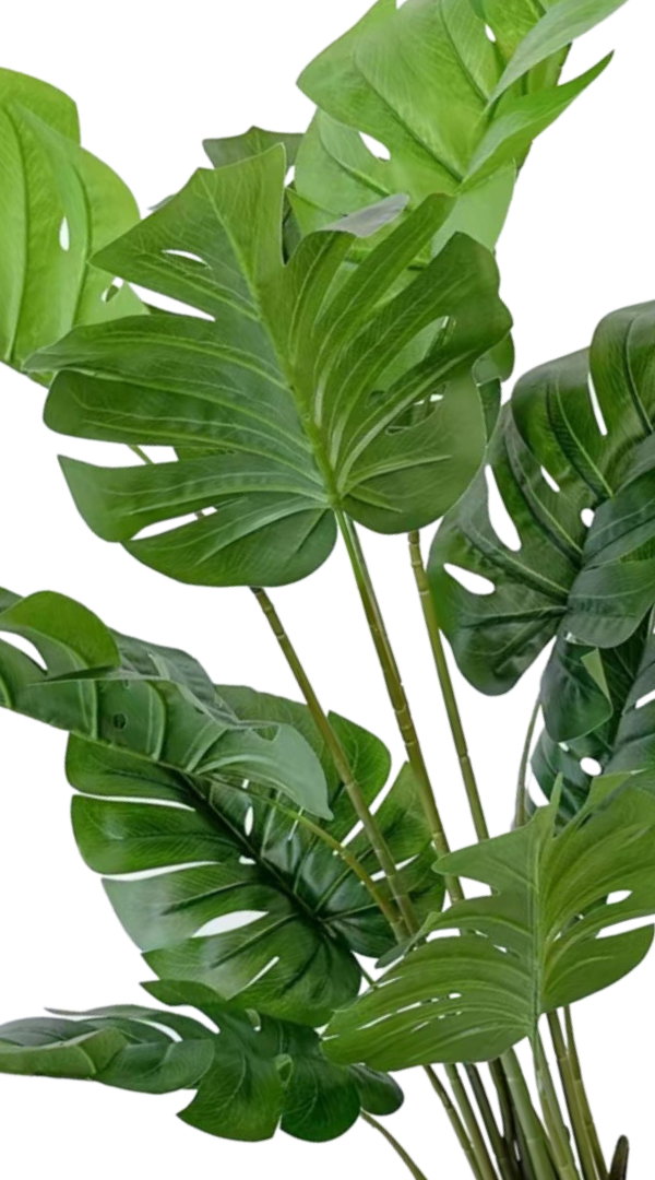 Groene Monstera/gatenplant kunstplant 120 cm