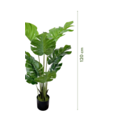 Groene Monstera/gatenplant kunstplant 120 cm