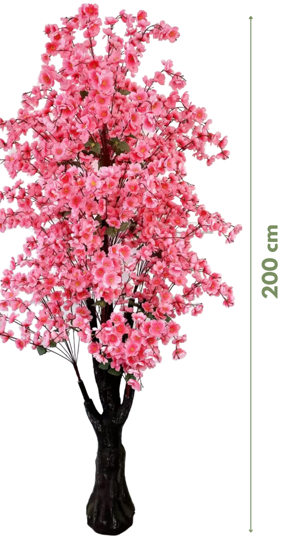 Kunst bloesemboom 200 cm - Roze - Mega Groot - XXL