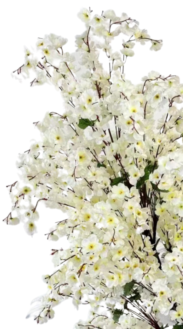 Kunst bloesemboom 200 cm - Wit/Geel - XXL - Mega groot