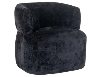 Salerno Fauteuil - Zwart (Bergen 809)