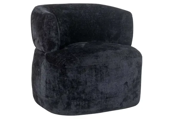 Salerno Fauteuil - Zwart (Bergen 809)