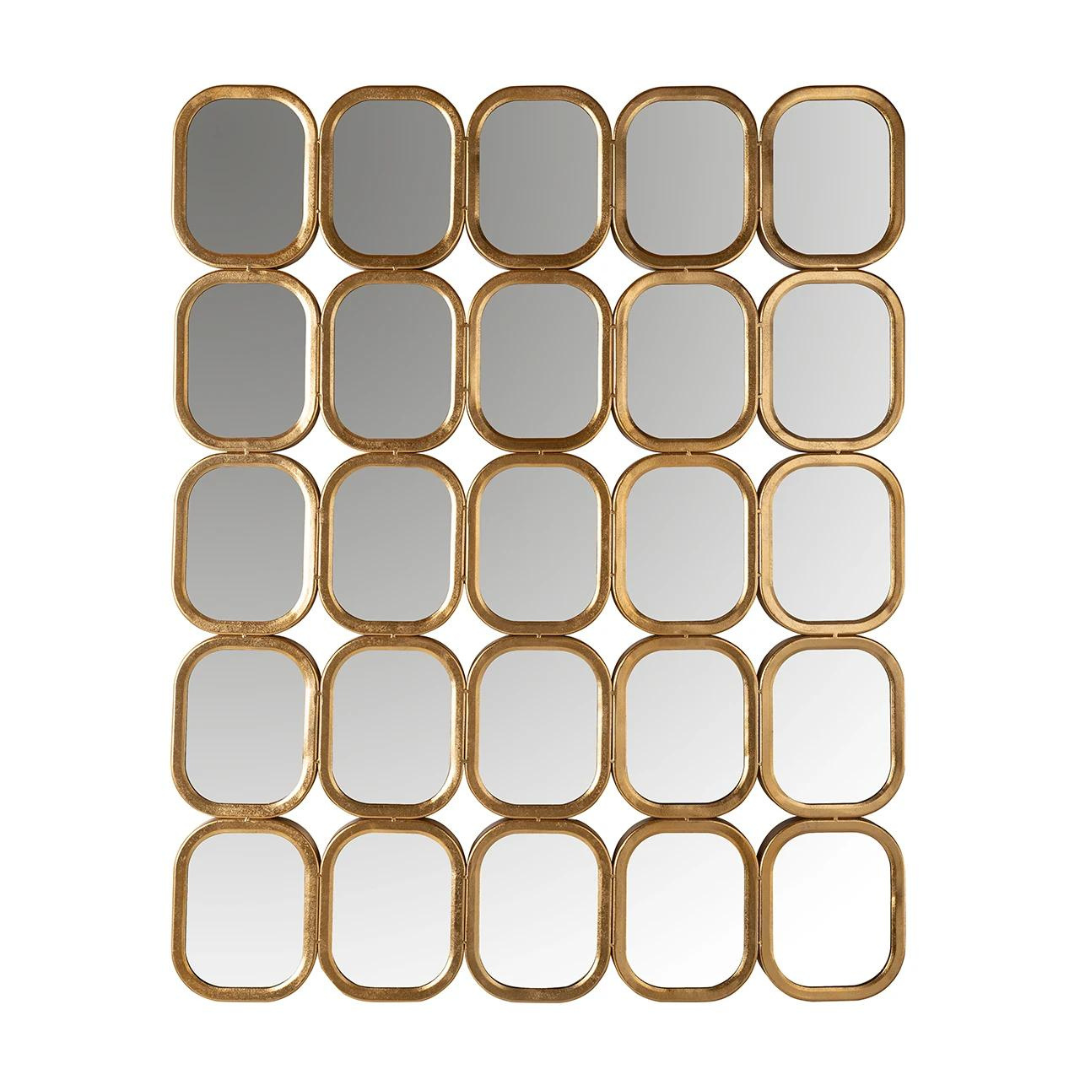 Spiegel Gold Squares - 140 x 105 cm