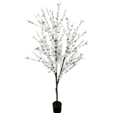 Kunst bloesemboom Merel  180  cm - Wit