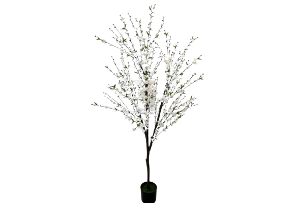 Kunst bloesemboom Merel  180  cm - Wit