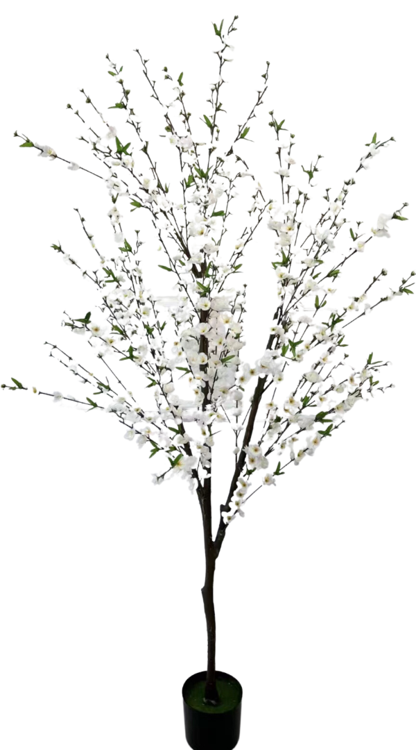 Kunst bloesemboom Merel 180 cm - Wit