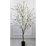 Kunst bloesemboom Merel  180  cm - Wit