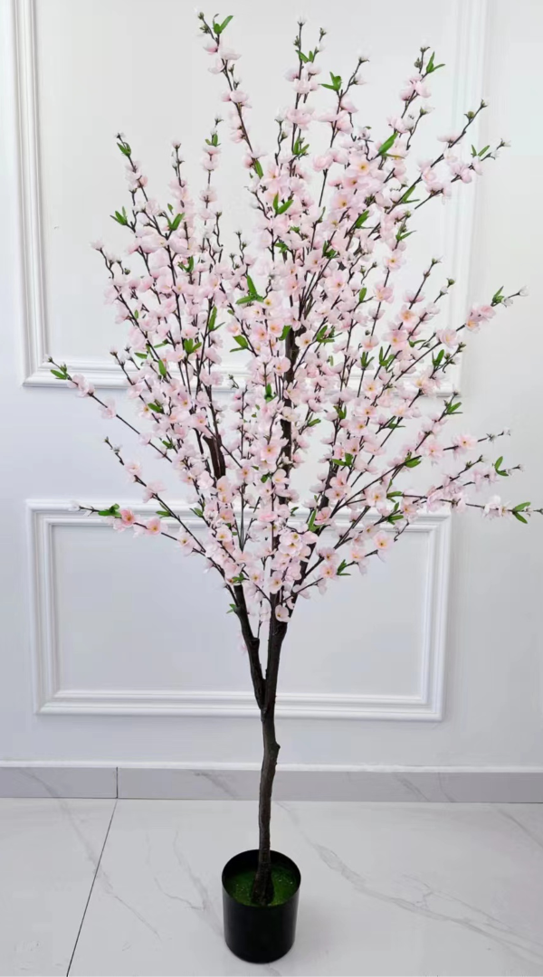 Kunst bloesemboom Merel  180  cm - Lichtroze