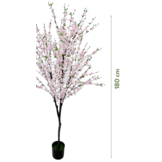 Kunst bloesemboom Merel  180  cm - Lichtroze
