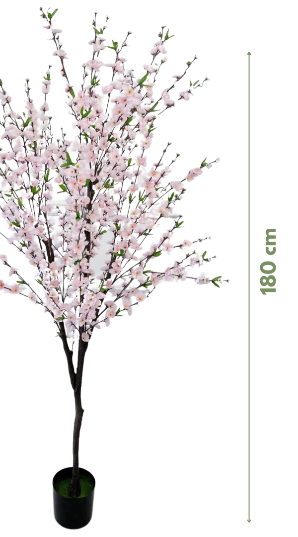 Kunst bloesemboom Merel  180  cm - Lichtroze