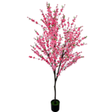 Kunst bloesemboom Merel  180  cm - Donkerroze