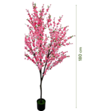 Kunst bloesemboom Merel  180  cm - Donkerroze