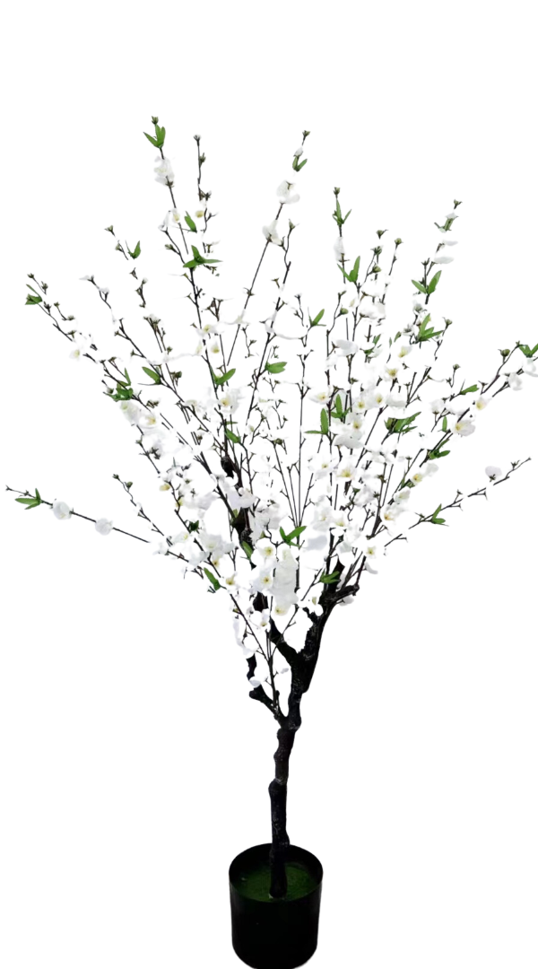 Kunst bloesemboom Merel 125  cm - Wit