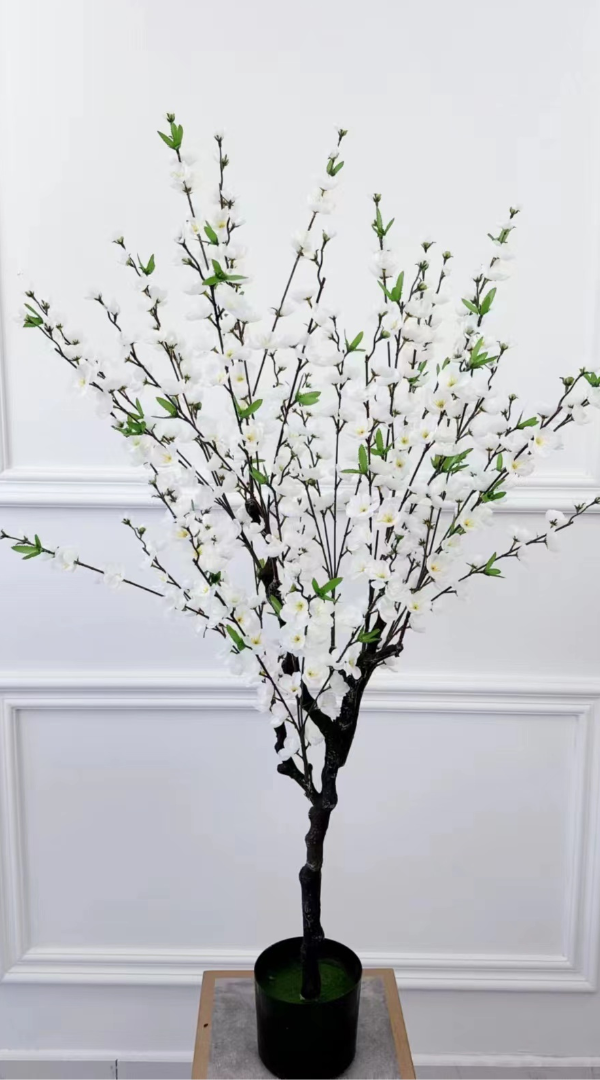 Kunst bloesemboom Merel 125  cm - Wit