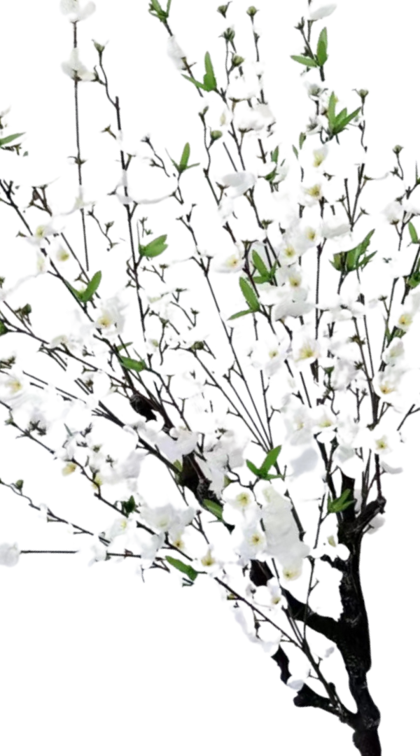 Kunst bloesemboom Merel 125  cm - Wit