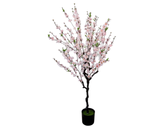 Kunst bloesemboom Merel 125  cm - lichtroze