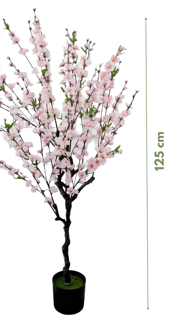 Kunst bloesemboom Merel 125  cm - lichtroze