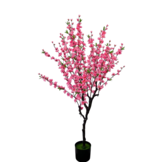 Kunst bloesemboom Merel 125  cm - donkerroze