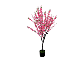 Kunst bloesemboom Merel 125  cm - donkerroze