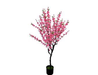 Kunst bloesemboom Merel 125 cm - donkerroze