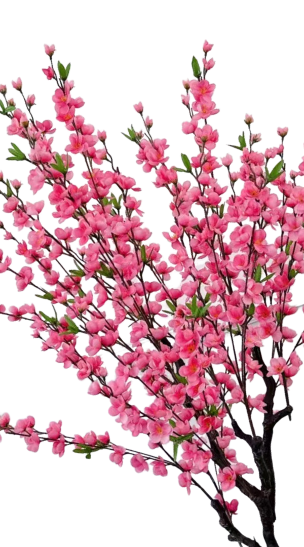 Kunst bloesemboom Merel 125  cm - donkerroze