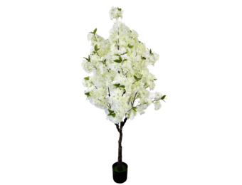 Kunst Kersenbloesem boom 155 cm - Wit