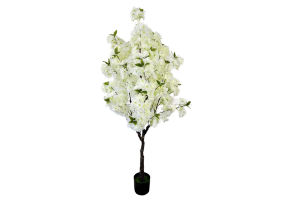 Kunst Kersenbloesem boom 155 cm - Wit