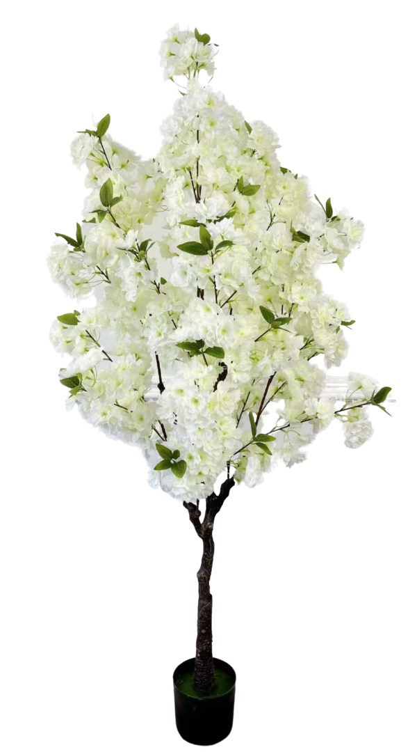 Kunst Kersenbloesem boom 155 cm - Wit