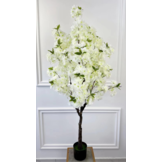Kunst Kersenbloesem boom 155 cm - Wit