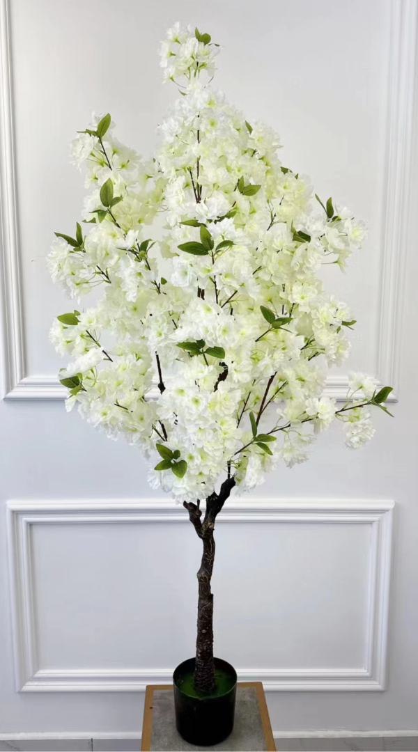 Kunst Kersenbloesem boom 155 cm - Wit