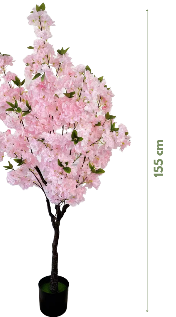 Kunst Kersenbloesem boom 155 cm - Lichtroze