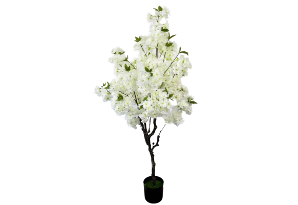 Kunst Kersenbloesem boom 125 cm - Wit