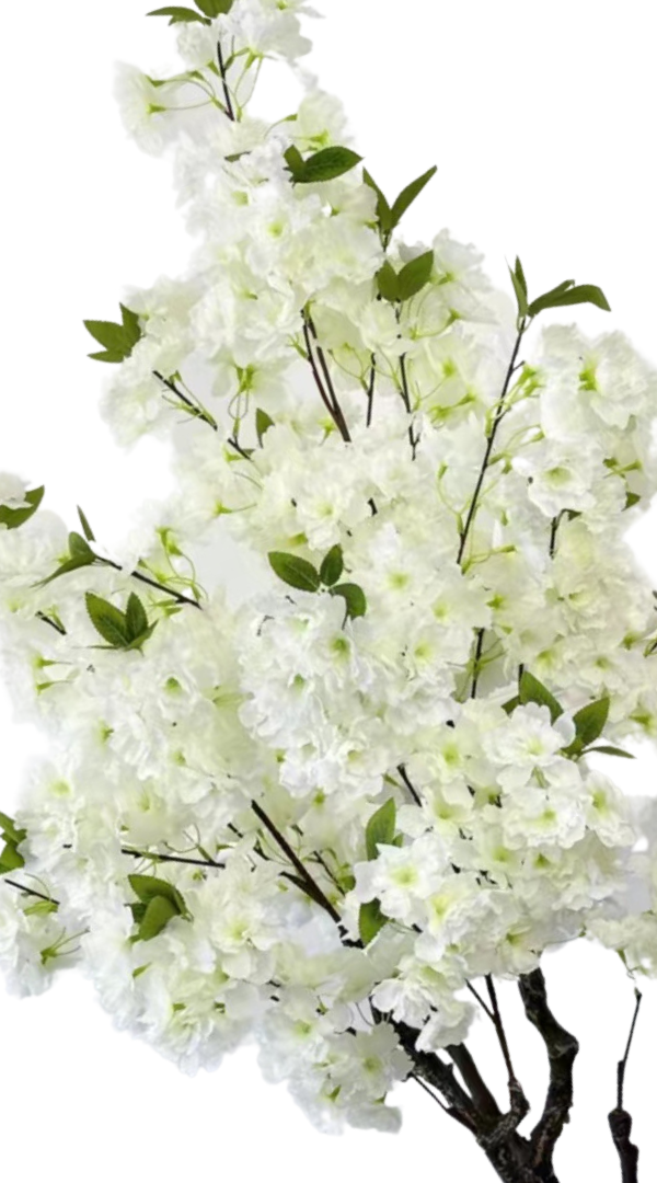 Kunst Kersenbloesem boom 125 cm - Wit