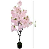 Kunst Kersenbloesem boom 125 cm - Lichtroze