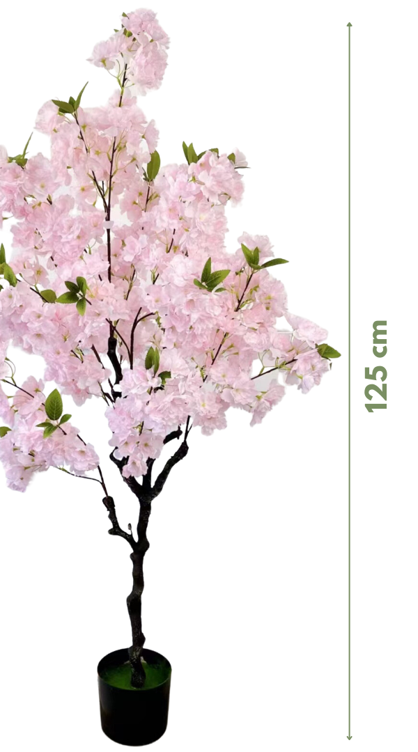 Kunst Kersenbloesem boom 125 cm - Lichtroze